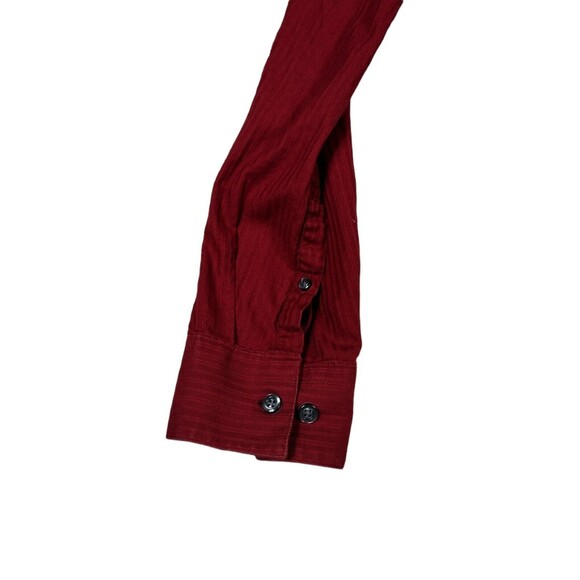 Apt. 9 Mens Casual Shirt XL Red Button Down Dress Long Sleeve Spread Collar - Picture 5 of 7